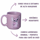 Kit 2 Mini Canecas Stitch e Angel Love Namorados 100ml