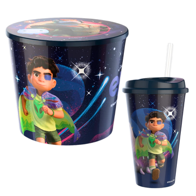 Combo Élio  – Balde 4L e Copo 550ml com Tampa Produto Licenciado