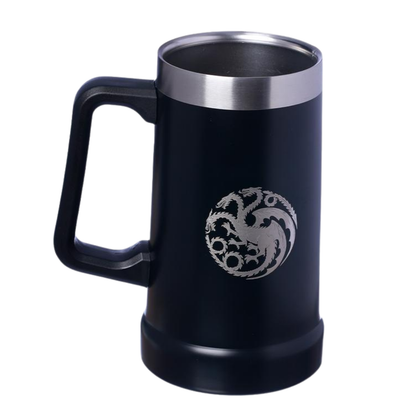 Caneca Copo Térmico House Of The Dragon Casa do Dragão Inox 730ml