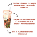 Copo com Tampa e Canudo Moana 2 Glitter 550ml