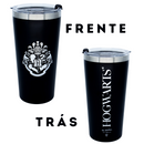 Copo Térmico Harry Potter Aço Inoxidável Brasão Hogwarts 500ml