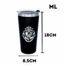 Copo Térmico Harry Potter Aço Inoxidável Brasão Hogwarts 500ml
