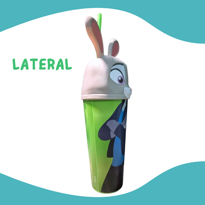 Copo Zootopia 2 Judy Hopps Coelho Formato Cinema 2025 900ml