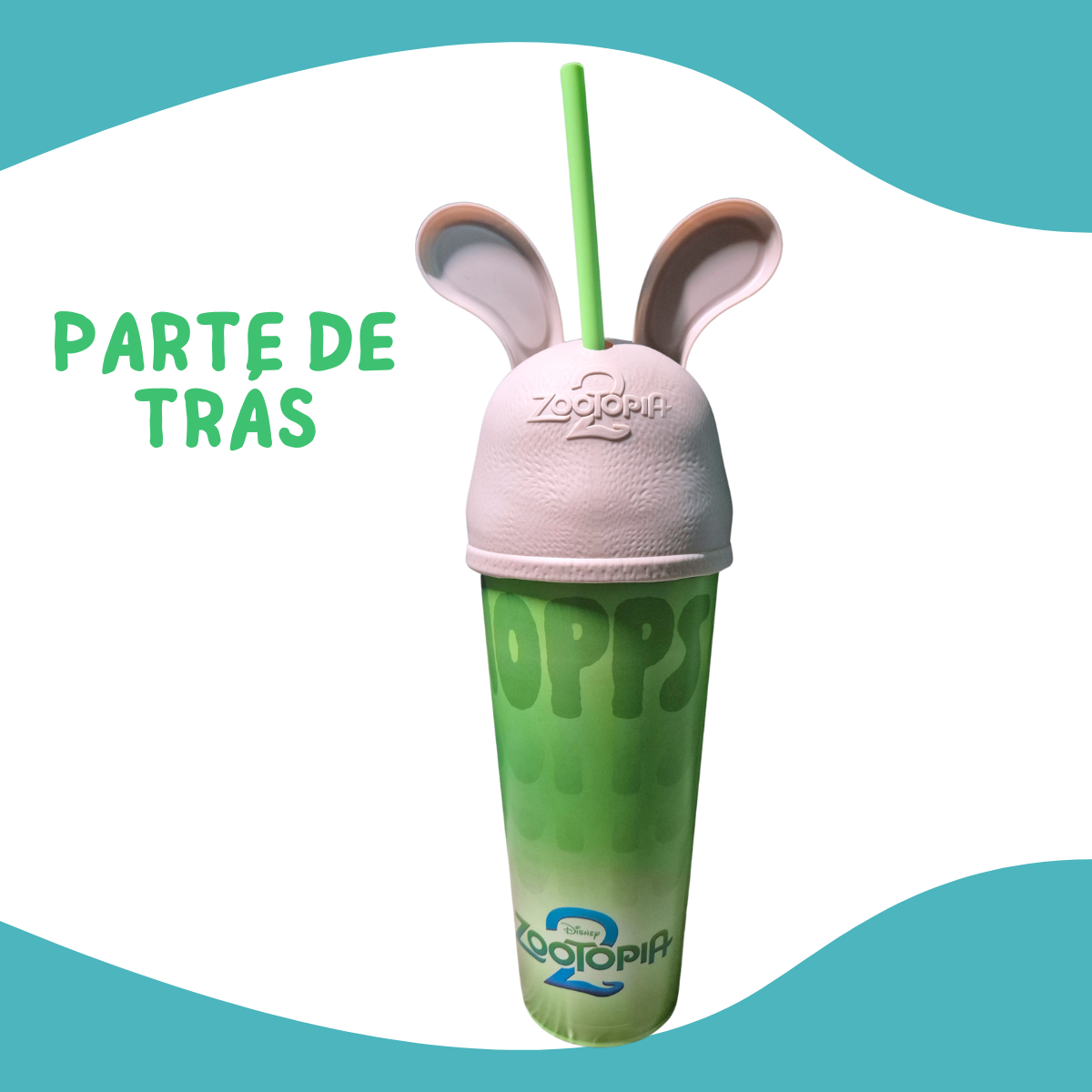 Copo Zootopia 2 Judy Hopps Coelho Formato Cinema 2025 900ml