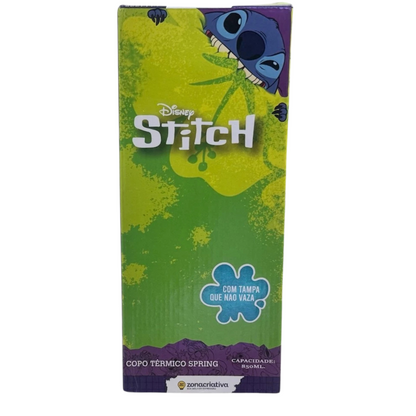 Copo Stitch 850ml – Térmico Oficial Disney + Brinde