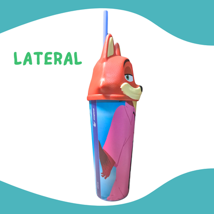 Copo Zootopia 2 Nick Wilde Raposa Formato Cinema 2025 900ml