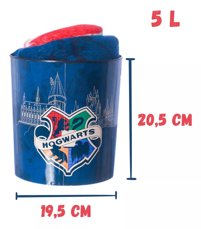 Kit Balde de Pipoca e Manta Hogwarts Harry Potter