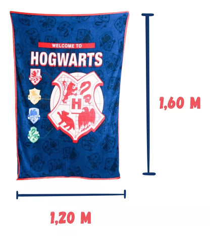 Kit Balde de Pipoca e Manta Hogwarts Harry Potter