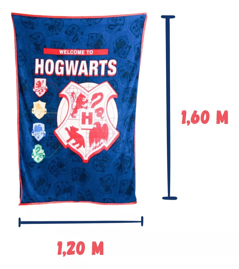 Kit Balde de Pipoca e Manta Hogwarts Harry Potter