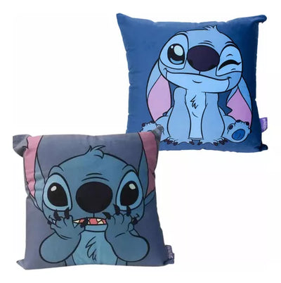 Kit 2 Almofadas Aveludadas Stitch Cute e Flores