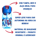 Garrafa Infantil Homem-Aranha 400ml Alça Tampa e Bico Antivazamento