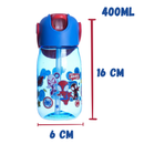 Garrafa Infantil Homem-Aranha 400ml Alça Tampa e Bico Antivazamento
