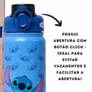 Garrafa Térmica Stitch 650ml Inox com Canudo e Alça – Mantém Quente ou Gelado por Horas + Brinde