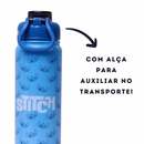 Garrafa Térmica Stitch 650ml Inox com Canudo e Alça – Mantém Quente ou Gelado por Horas + Brinde