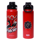 Garrafa Térmica Homem-Aranha 650ml  Aço Inox com Canudo Removível e Tampa Click