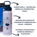 Garrafa Térmica Harry Potter Castelo 650ml Tampa Click e Canudo – Oficial Hogwarts + Brinde