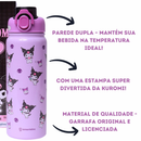 Garrafa Térmica Kuromi My Melody Hello Kitty Inox 650ml