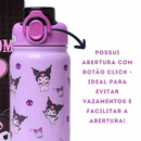 Garrafa Térmica Kuromi My Melody Hello Kitty Inox 650ml