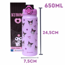 Garrafa Térmica Kuromi My Melody Hello Kitty Inox 650ml