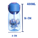 Garrafa Flip Stitch Infantil com Tampa Canudo e Alça 400ml