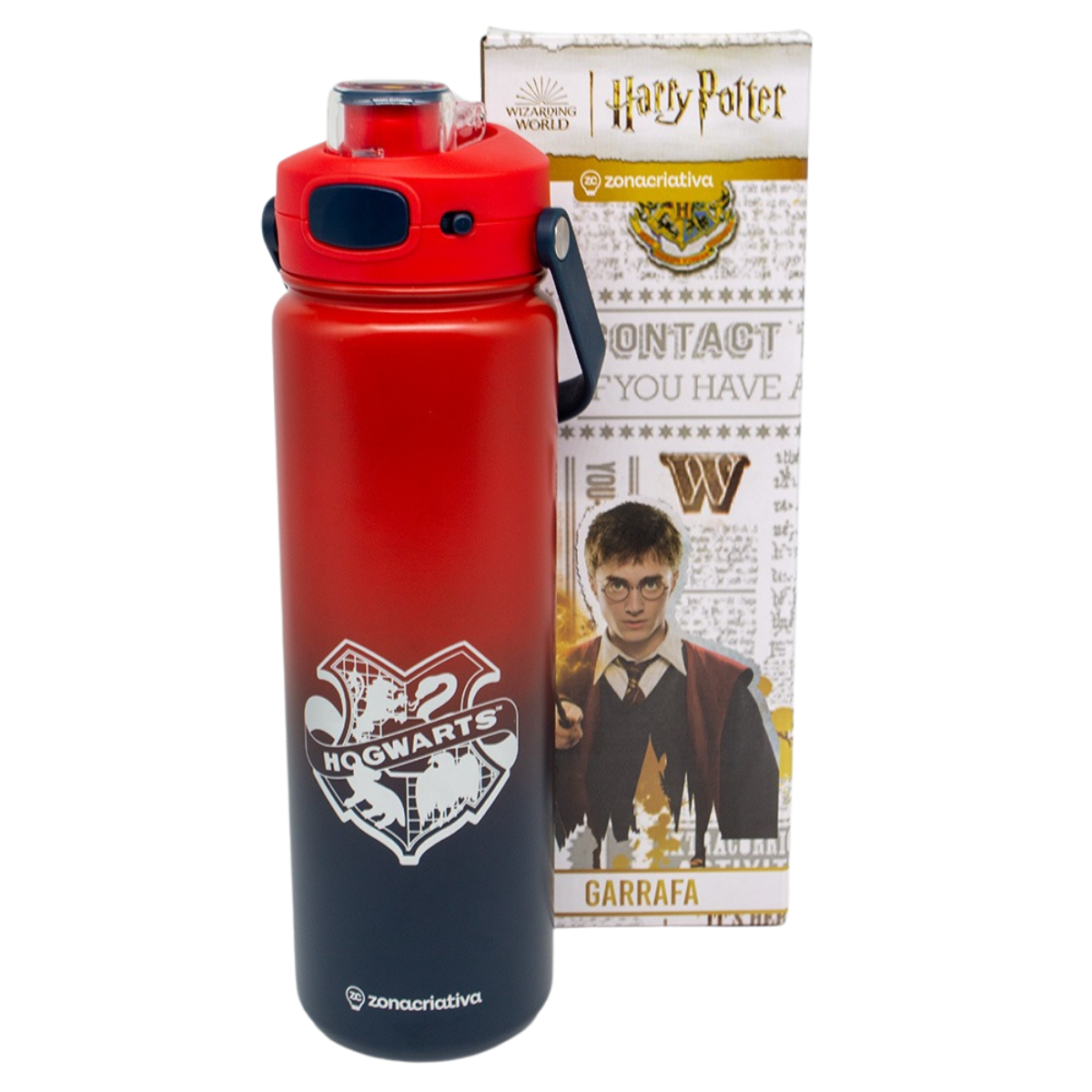 Garrafa Térmica Excalibur Hogwarts Click Harry Potter 700ml