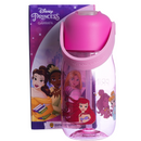 Garrafa Flip Princesas Infantil com Tampa Canudo e Alça 400ml