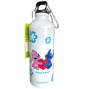 Garrafa de Alumínio Stitch e Angel 500ml – Com Mosquetão Estampa Licenciada