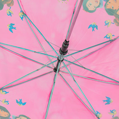 Guarda-Chuva Sombrinha Infantil Princesas Automático Plástico