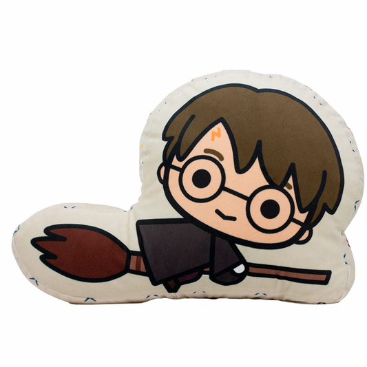 Almofada Harry Potter 3D Formato Voando em Veludo com Fibra Decoração + Brinde Especial