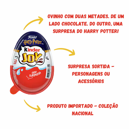 Kit com 3 Kinder Joy Harry Potter Surpresa Colecionável Sortida
