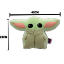 Almofada Baby Yoda 3D Formato Personagem The Mandalorian Star Wars