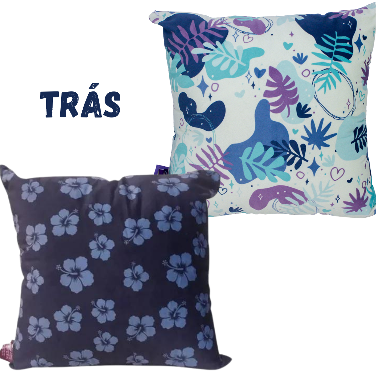 Kit 2 Almofadas Aveludadas Stitch Cute e Flores
