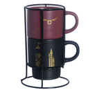 Kit Caneca Xícaras Empilhável Harry Potter Com Suporte 180ml