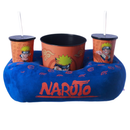 Kit Almofada Porta Pipoca Balde e Copos Naruto Anime