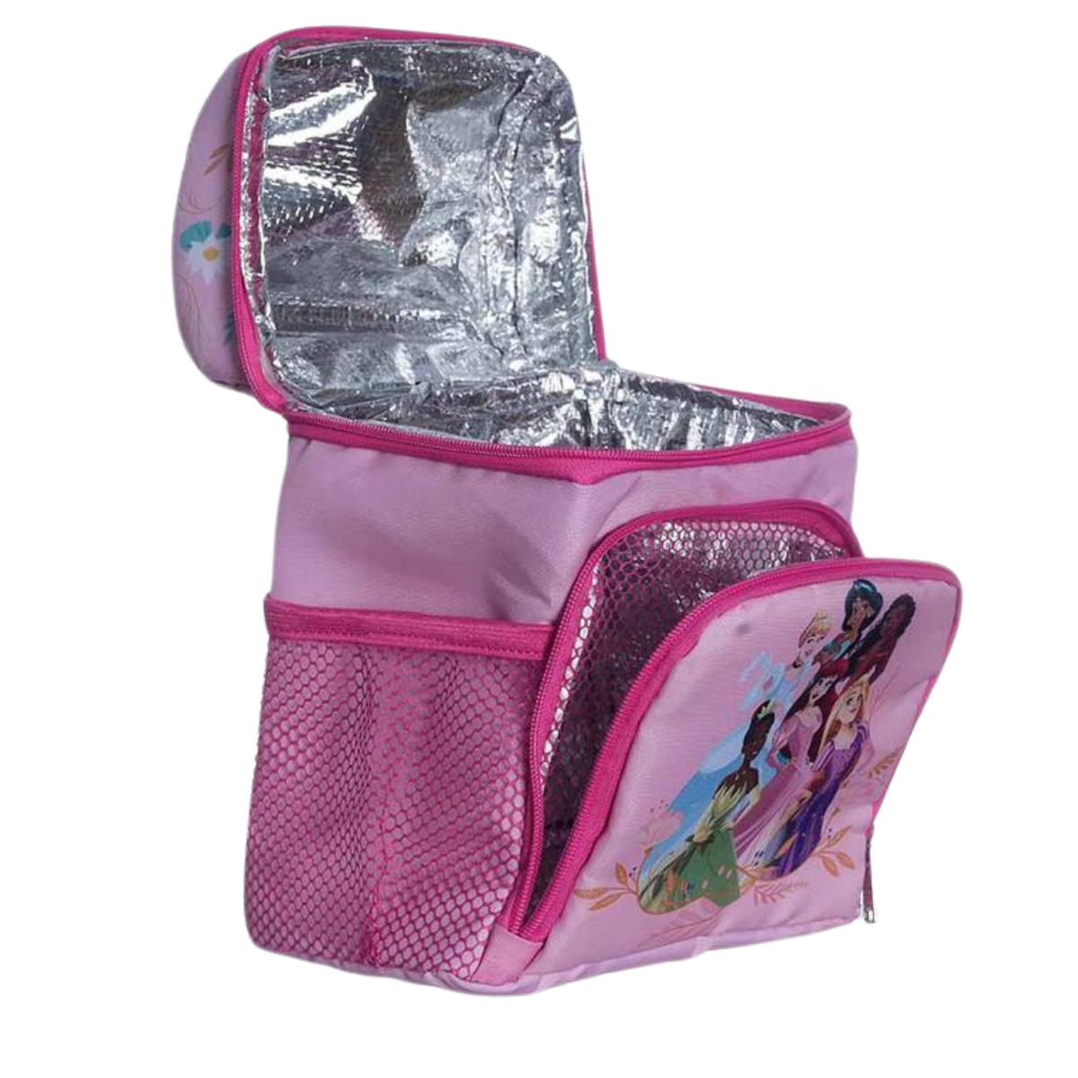 Lancheira Princesas Térmica Infantil com Alça e Bolso