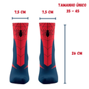 Meia Homem-Aranha Spiderman Cano Longo Tamanho Único