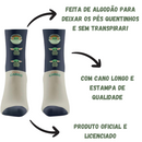 Meia Baby Yoda Star Wars Mandalorian Cano Longo Tamanho Único