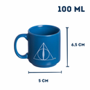 Kit Mini Xícaras Harry Potter Relíquias da Morte 2 Unidades Cerâmica 100ml