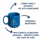 Kit Mini Xícaras Harry Potter Relíquias da Morte 2 Unidades Cerâmica 100ml