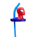 Copo 3d Canudo Homem Aranha 360ml