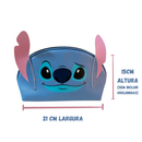 Necessaire Stitch Couro Sintético Orelhinhas Maquiagem Estojo Bolsa Viagem