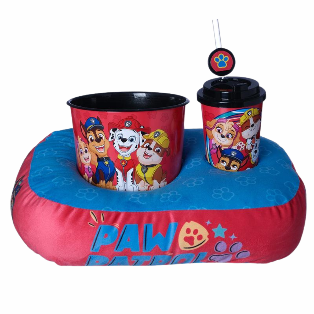 Kit Patrulha Canina Pipoca Infantil – Balde Copo e Almofada