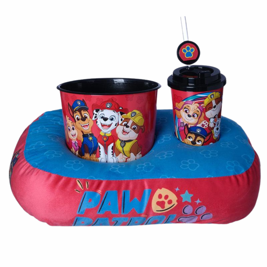 Kit Patrulha Canina Pipoca Infantil – Balde Copo e Almofada
