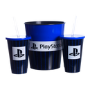 Kit Almofada Porta Pipoca Balde e Copos Playstation Video Game