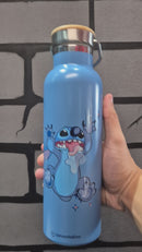 Garrafa Stitch Térmica 500ml – Aço Inox com Tampa e Alça + Brinde Especial