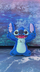 Almofada Formato Stitch Feliz 3D Veludo