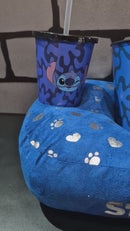 Kit Porta Pipoca Stitch com Almofada, 2 Copos e Balde 4,2L – Produto Oficial + Brinde Especial